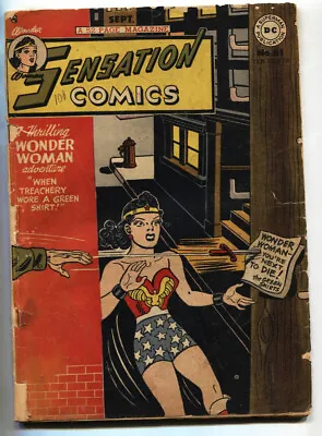 Buy Sensation Comics #81 Wonder Woman 1948 DC Golden Age Comic Book • 234.81£
