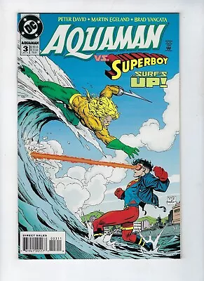 Buy AQUAMAN # 3 (DC Comics, Vs. SUPERBOY, High Grade, NOV 1994) NM • 4.95£