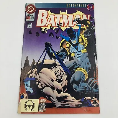 Buy Batman #500 DC Comics Print Bane Vs Azrael October 1993 • 5£