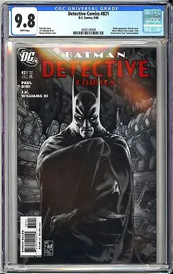 Buy Detective Comics #821 CGC 9.8 2006 4050128009 1st Bianchi Sketch Cover! KEY! • 79.17£