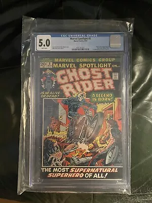 Buy Marvel Spotlight #5 1st Appearance Ghost Rider CGC 5.0 WHITE PAGES! • 790.61£