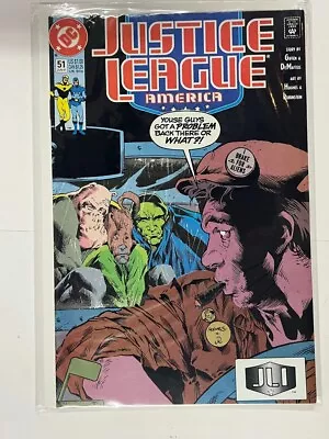 Buy JUSTICE LEAGUE AMERICA #51 ADAM HUGHES AH! Art And Cover DC Comics 1991 JLA | Co • 4.02£