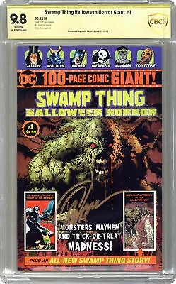 Buy Swamp Thing Halloween Horror Giant Walmart Exclusive #1 CBCS 9.8 SS Capullo 2018 • 111.53£