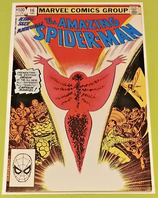 Buy AMAZING SPIDER-MAN Annual #16 1ST Monica Rambeau As Captain Marvel Marvel 1982 • 59.12£