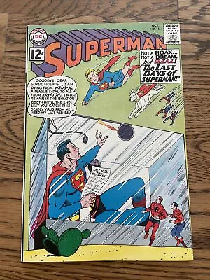 Buy Superman #156 (DC 1962) “The Last Days Of Superman!” Silver Age High Grade NM/VF • 122.32£