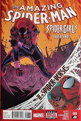 Buy Amazing Spider-Man #8 (2014) Debut New Silk Costume + Edge Of Spider-Verse • 5.50£