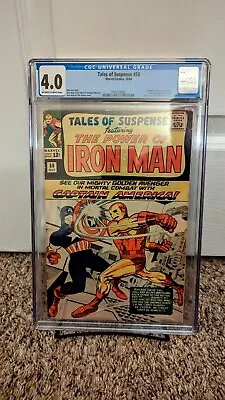 Buy 🔥 MCU 1964 Tales Of Suspense #58 CGC 4.0 Oct.  (2nd Appearance Of Kraven) • 377.74£