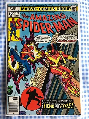 Buy Amazing Spider-Man 172 (1977) 1st App Of Rocket Racer (Robert Farrell) • 12.99£