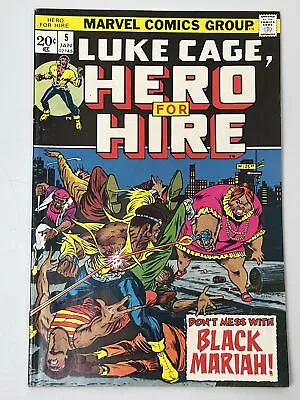 Buy Hero For Hire #5 (1972) 1st App. Of Black Mariah In 6.5 Fine+ • 14.46£