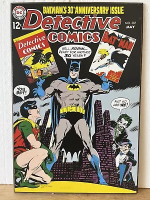 Buy DC Batman’s 30th Anniversary Detective Comics 387 Wood Wall Art 13” X 19” • 9.46£