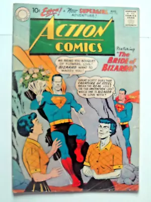 Buy Books, Comics & Magazines, Action Comics 255, Aug 1959.  GD-VG. 1st Bizarro Lois • 195£