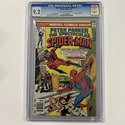 Buy Spectacular Spider-Man #1 Vol 1. CGC 9.2 Slabbed Comic, 1976 Cent Copy • 195£