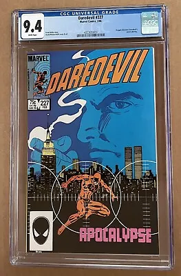 Buy DAREDEVIL #227 CGC 9.4 NM!! White Pages Born Again Part 1 KINGPIN! 2/86🔥🔑 • 67.20£