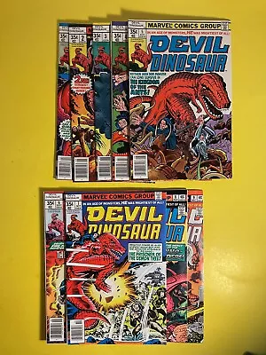 Buy Devil Dinosaur 1 2 3 4 5 6 7 8 9 Lot 1st Devil Dinosaur High Grade Marvel 1978. • 183.22£