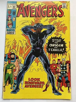Buy THE AVENGERS #87 Origin Of The Black Panther Marvel 1971 UK Price VF • 69.95£