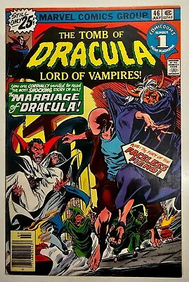 Buy Bronze Age Marvel Comic Tomb Of Dracula Key Issue 46 High Grade FN • 10£