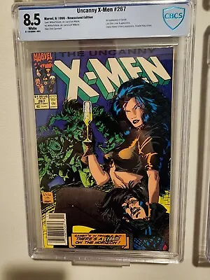 Buy Uncanny X-Men #267 CBCS 8.5 Newsstand 1990 3rd Gambit Not CGC Unpressed • 27.18£