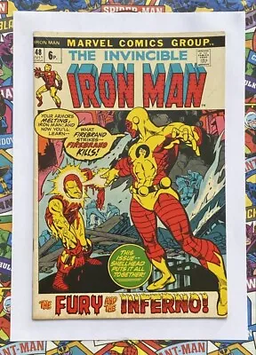 Buy Iron Man #48 - Jul 1972 - Firebrand Appearance! - Fn+ (6.5) Pence Copy! • 11.24£
