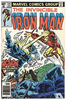 Buy Iron Man  # 124   NEAR MINT   July 1979   Vs Blizzard, Melter & Whiplash   Justi • 36.19£