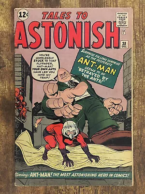 Buy Tales To Astonish #38 - 1st App Egghead - Marvel Comics 1962 • 45£