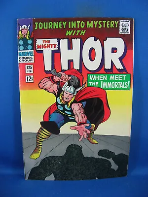 Buy Journey Into Mystery 125 Vf  1966 Marvel Thor • 86.97£