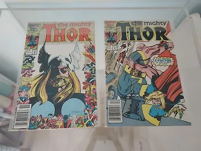 Buy Marvel Comics The Mighty Thor #373-374 1986 • 7.88£