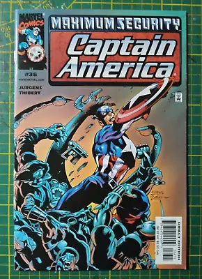 Buy Marvel Comics   CAPTAIN AMERICA   #36 (2000) US VF+_MAXIMUM SECURITY • 2.15£