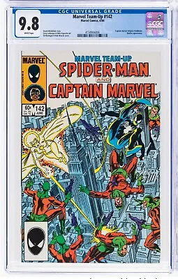 Buy Marvel Team-Up 142 CGC 9.8 Spider-Man & Captain Marvel WP 1984 Amazing Avengers. • 93.43£