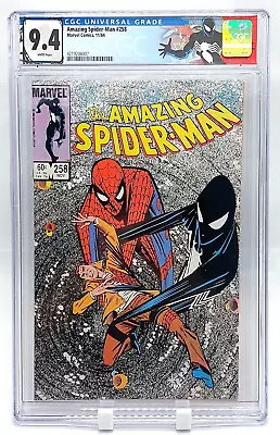 Buy Amazing Spider-Man 258 CGC 9.4 1st Symbiote Discovery 1st Bombastic Bag Man 1984 • 71.15£