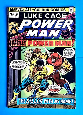 Buy Luke Cage Power Man #21 (vol 1)  Marvel Comics  Oct 1974  Vg  1st Print • 6.95£