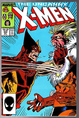 Buy Uncanny X-Men #222 VF- Classic Wolverine Vs Sabertooth Silvestri Cover • 7.90£