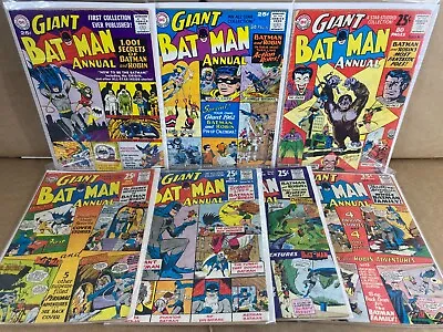 Buy Batman Annual 1-7 SET Nice! Joker, Robin, Batwoman! 1961-64 DC Comics (s 13372) • 246.46£