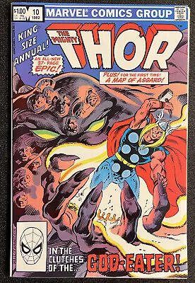 Buy The Mighty Thor King Sized Annual #10 - 1st Demogorge - Asgard Map (Marvel 1982) • 15.77£