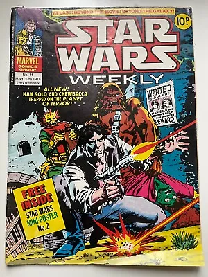 Buy Star Wars Weekly, No.14 Vintage Marvel Comics UK • 2.95£