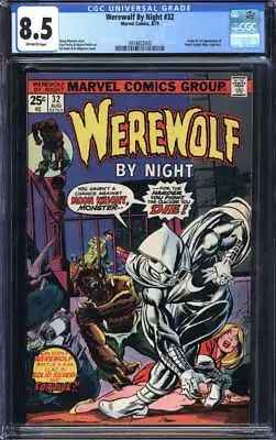 Buy Werewolf By Night #32 Cgc 8.5 Ow Pages / Origin + 1st App Of Moon Knight 1975 • 1,441.10£