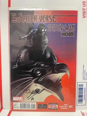 Buy Edge Of Spider-Verse: Spider-Man Noir #1,Signed By Fabrice Sapolsky, DF COA 5/25 • 27.81£