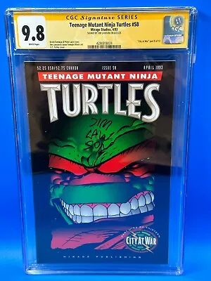 Buy Teenage Mutant Ninja Turtles #58 - Mirage Studios - CGC SS 9.8 - Sig Jim Lawson • 339.79£