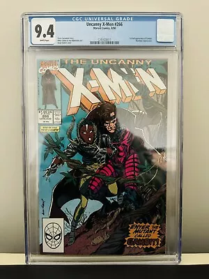 Buy Uncanny X-Men #266 CGC 9.4 White Pages Marvel 1st Appearance Of Gambit • 199£