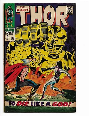 Buy Thor 139 - Vg/f 5.0 - Ulik - Sif - Odin - Warriors Three (1967) • 26.68£