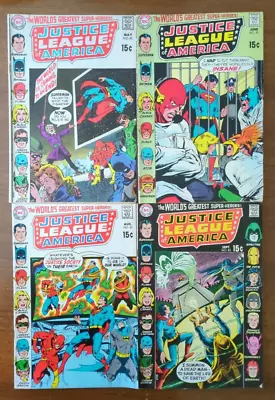 Buy Justice League Of America #80-89 - Lot Neal Adams Cover JSA Crossover Faust 1970 • 55.33£