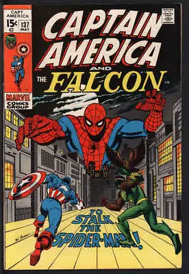 Buy Captain America #137 5.0 // Spider-man Appearance Marvel Comics 1971 • 30.88£