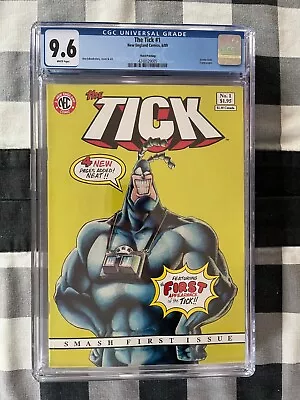 Buy The Tick #1 RARE 3rd Print CGC 9.6 NM+ New England Comics 1989 Green Cover HTF! • 166.80£