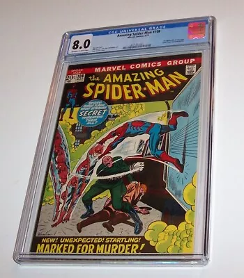 Buy Amazing Spiderman #108 - Marvel 1972 Bronze Age Issue - CGC VF 8.0 • 99.94£