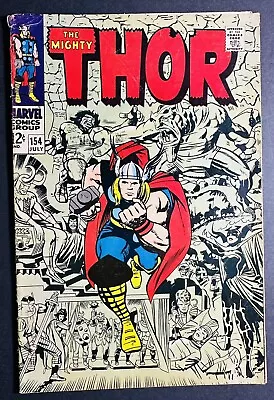 Buy The Mighty Thor  #154 Marvel Comics 1968 1st Appearance Of Mangog! Vintage! • 28.37£