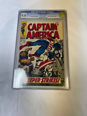 Buy 1968 Silver Age Marvel Comics Captain America #102 CGC 9.0 • 138.36£
