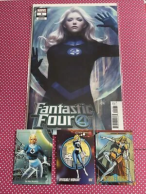 Buy Fantastic Four 1 Invisible Woman Girl Sue Stanley Artgerm Lau Variant 1992 Jusko • 13.54£