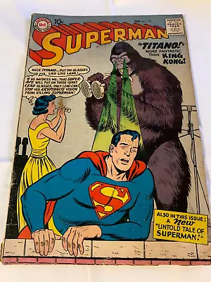 Buy Dc Comic Superman Titano More Fantastic Than King Kong #127- 1959 • 46.70£