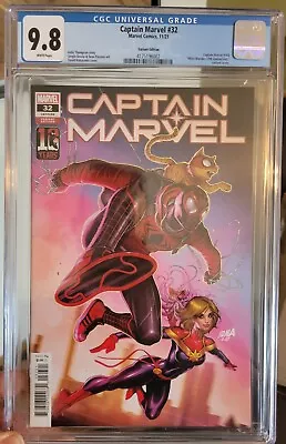 Buy Captain Marvel #32 CGC 9.8 Miles Morales 10th Anniversary Variant 2021 • 32.01£