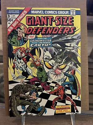 Buy Giant-Size Defenders #3 VF/NM 1st Korvac! Daredevil Grandmaster! Marvel 1975 KEY • 79.16£