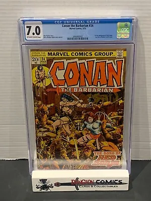 Buy Conan The Barbarian # 24 CGC 7.0 1973 1st Full App Of Red Sonja [GC32] • 131.44£